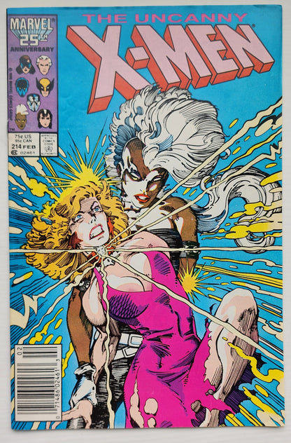 UNCANNY X-MEN #214 1987 NEWSSTAND (1ST APP MALICE) X-Men MARVEL COMICS