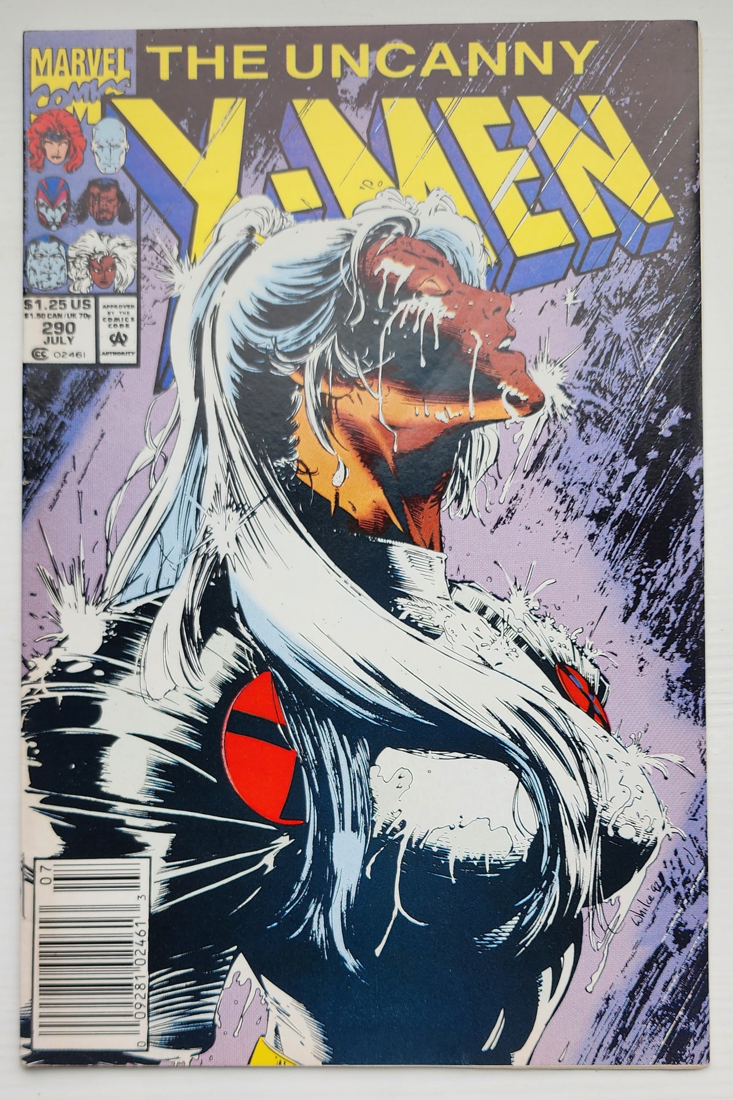UNCANNY X-MEN #290 1992 NEWSSTAND X-Men MARVEL COMICS
