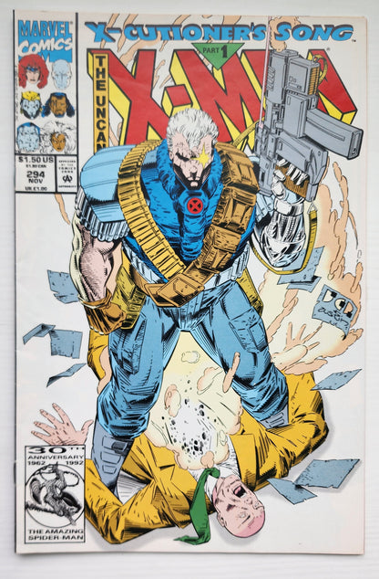 UNCANNY X-MEN #294 1992 X-Men MARVEL COMICS