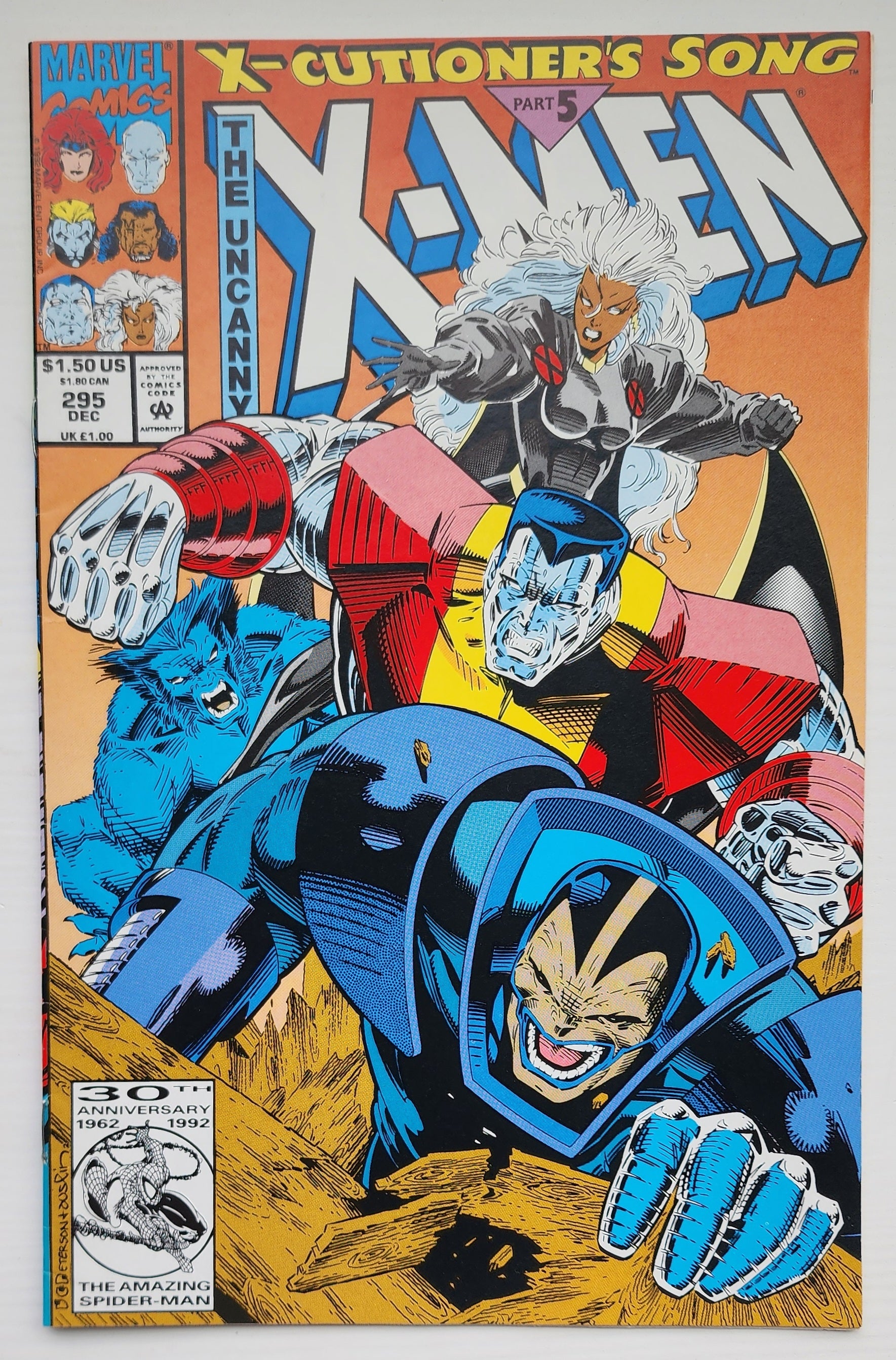 UNCANNY X-MEN #295 1992 X-Men MARVEL COMICS