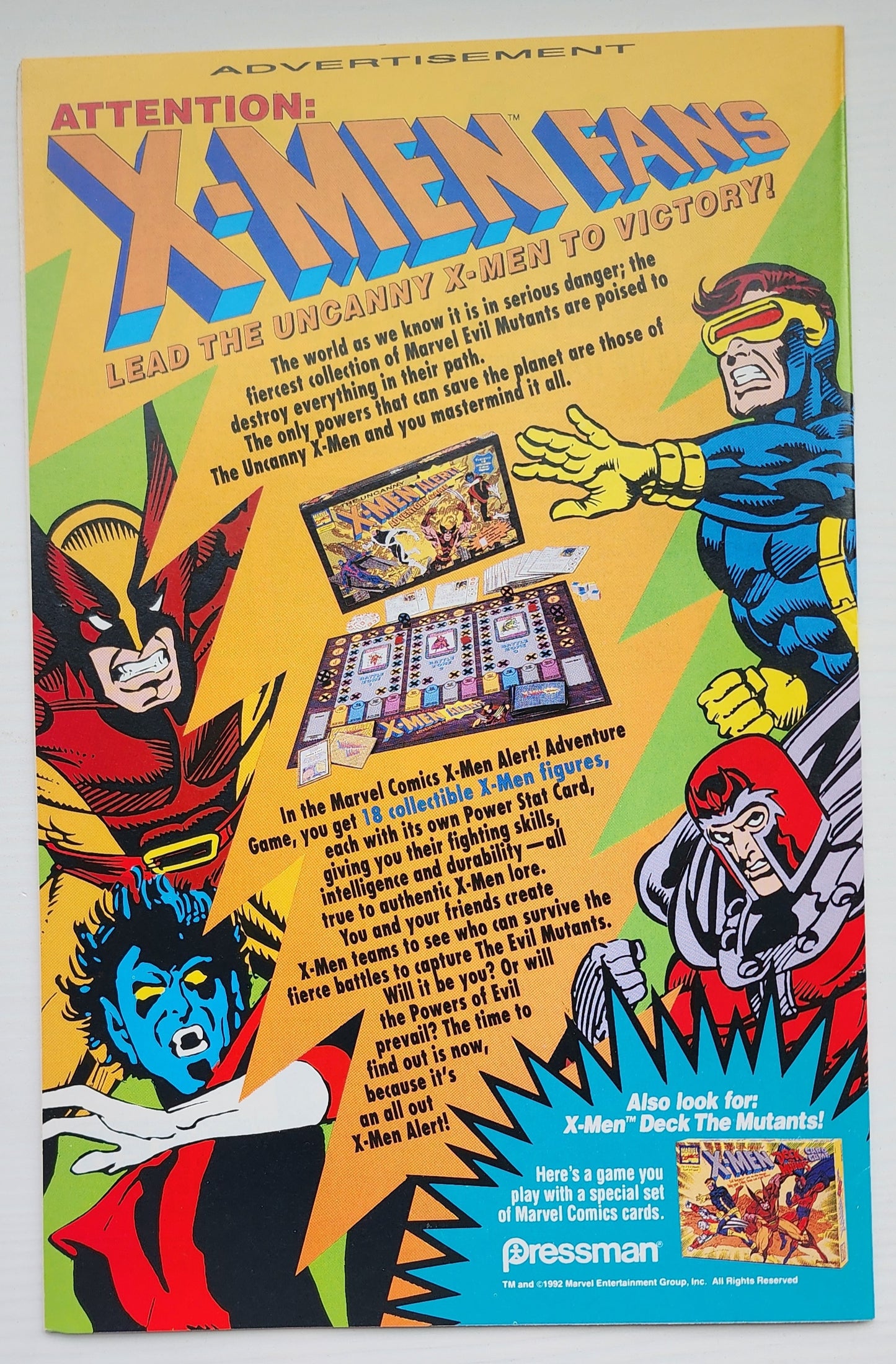 UNCANNY X-MEN #295 1992 X-Men MARVEL COMICS