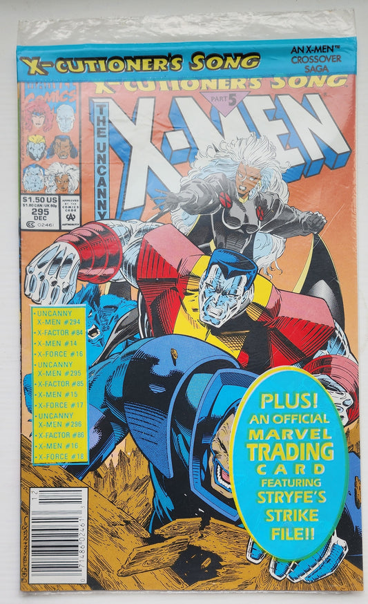 UNCANNY X-MEN #295 POLYBAGGED 1992 X-Men MARVEL COMICS