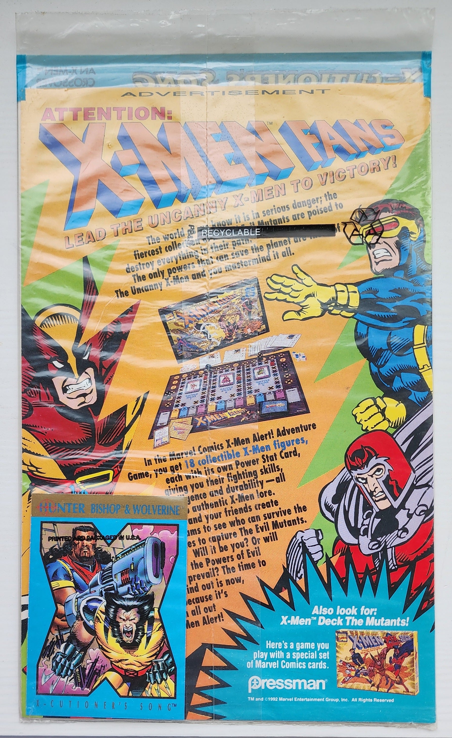 UNCANNY X-MEN #295 POLYBAGGED 1992 X-Men MARVEL COMICS