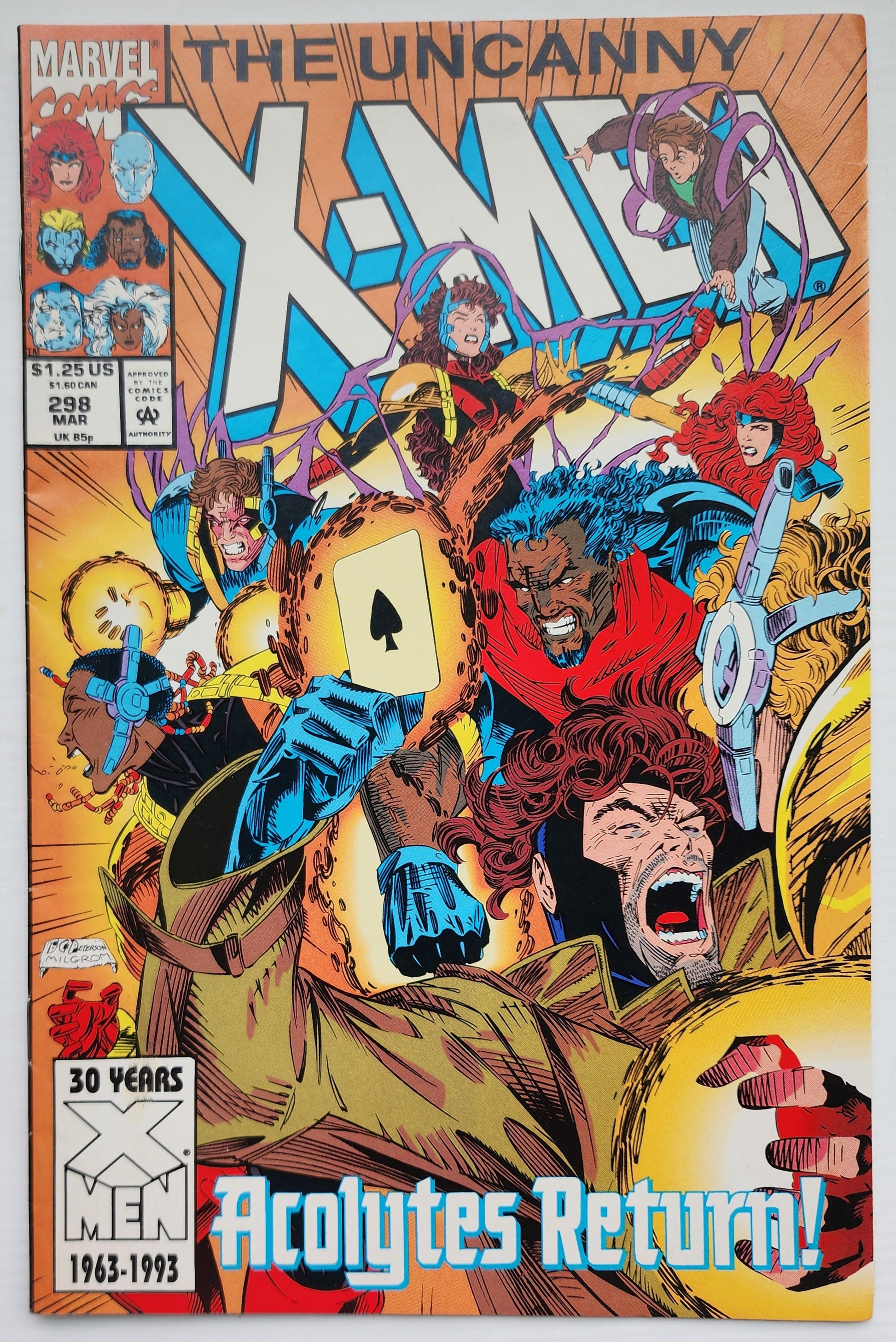 UNCANNY X-MEN #298 1993 X-Men MARVEL COMICS