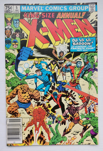 X-MEN ANNUAL #5 1981 NEWSSTAND X-Men MARVEL COMICS