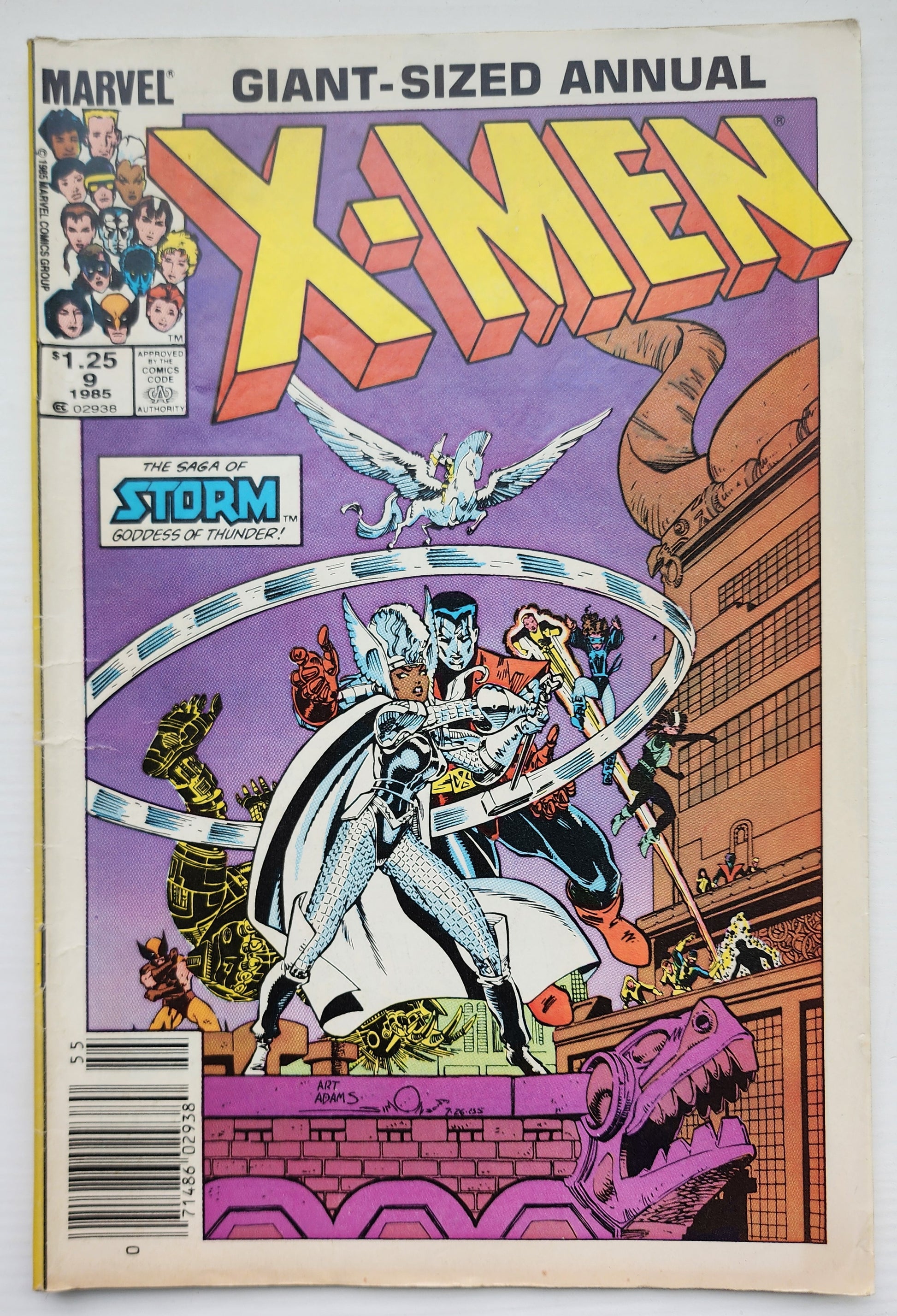X-MEN ANNUAL #9 1985 NEWSSTAND HOMAGE X-Men MARVEL COMICS