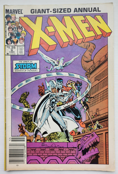X-MEN ANNUAL #9 1985 NEWSSTAND HOMAGE X-Men MARVEL COMICS
