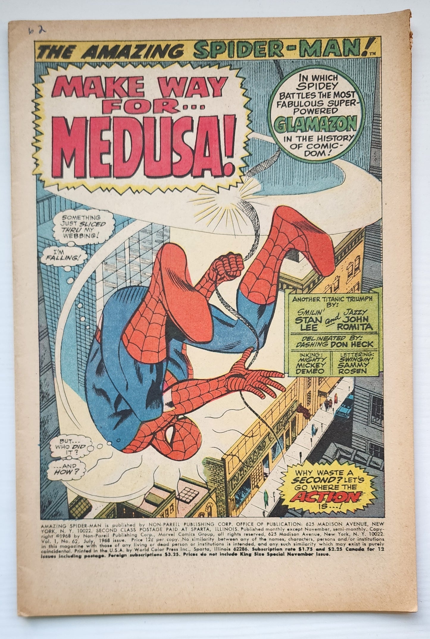 AMAZING SPIDER-MAN #62 Amazing Spider-Man MARVEL COMICS