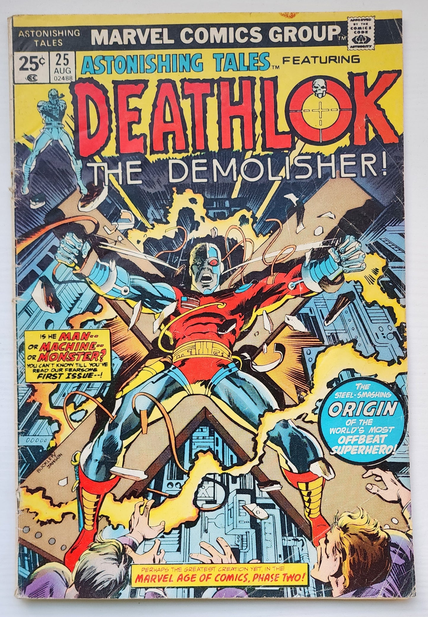 ASTONISHING TALES #25 1974 (1ST APP DEATHLOK & MAJOR RYKER. 1ST GEORGE PEREZ ART) Astonishing Tales MARVEL COMICS