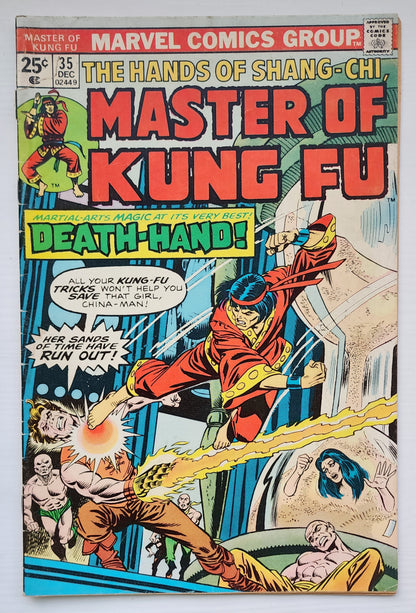 MASTER OF KUNG FU #35 1975 Master of Kung Fu MARVEL COMICS