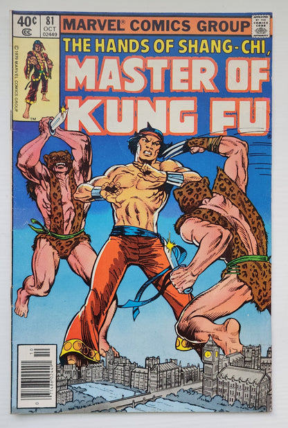 MASTER OF KUNG FU #81 1979 NEWSSTAND Master of Kung Fu MARVEL COMICS