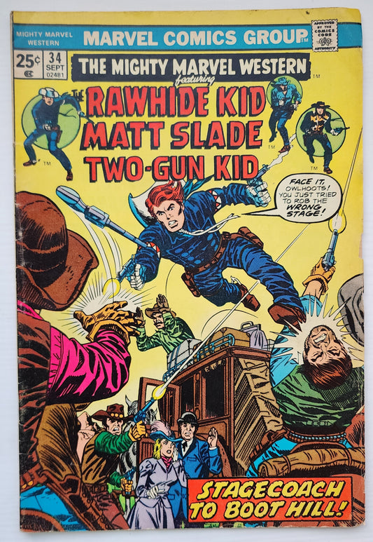 MIGHTY MARVEL WESTERN #34 1974 Mighty Marvel Western MARVEL COMICS