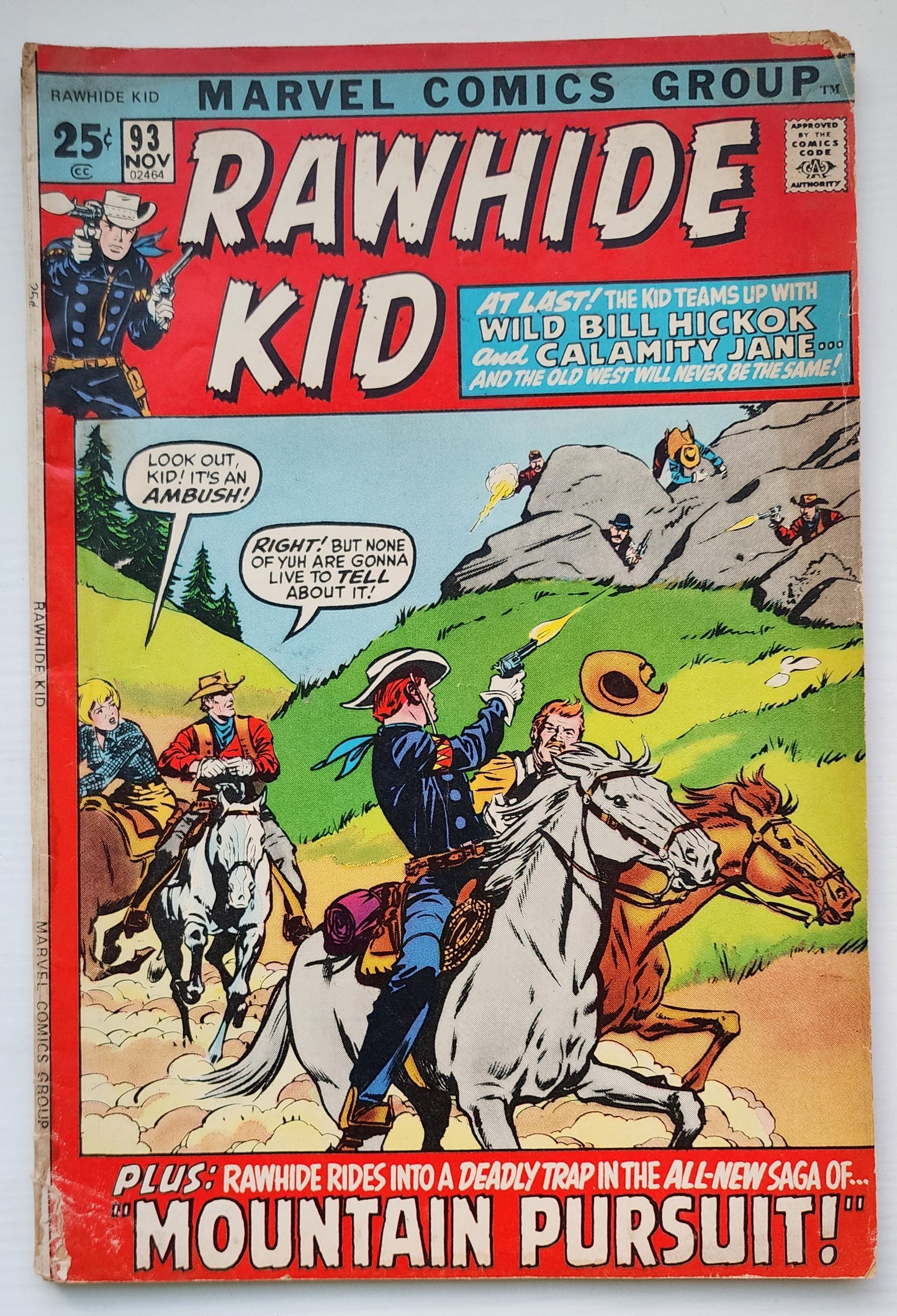 RAWHIDE KID #93 1971 Rawhide Kid MARVEL COMICS
