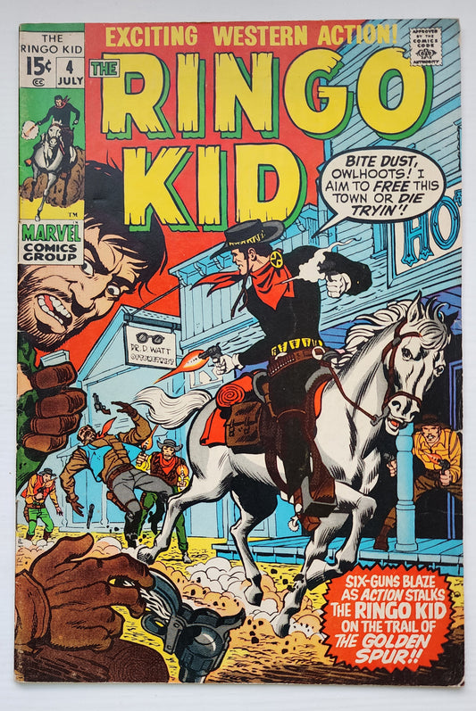 RINGO KID #4 1970 Ringo Kid MARVEL COMICS
