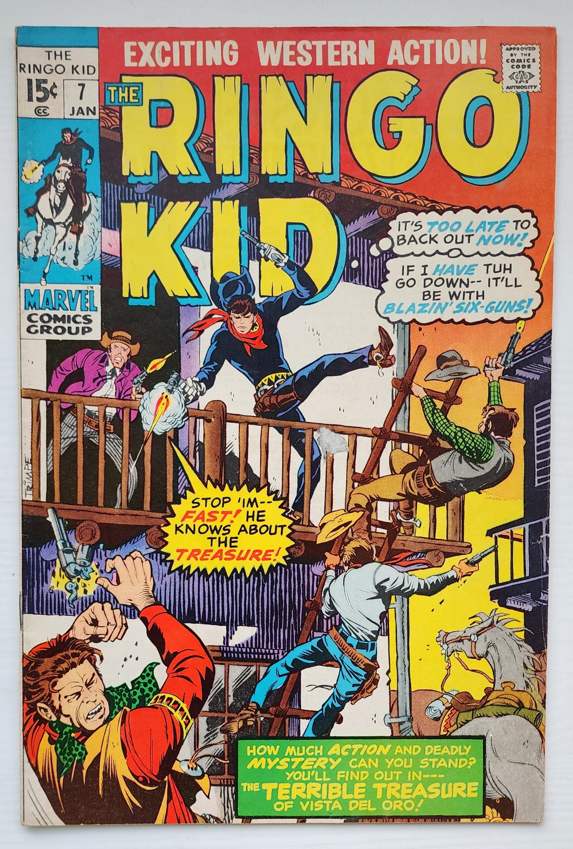 RINGO KID #7 1970 Ringo Kid MARVEL COMICS
