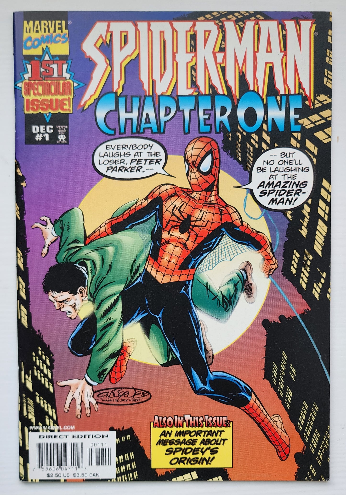 SPIDER-MAN CHAPTER #1 1998 Spider-Man MARVEL COMICS
