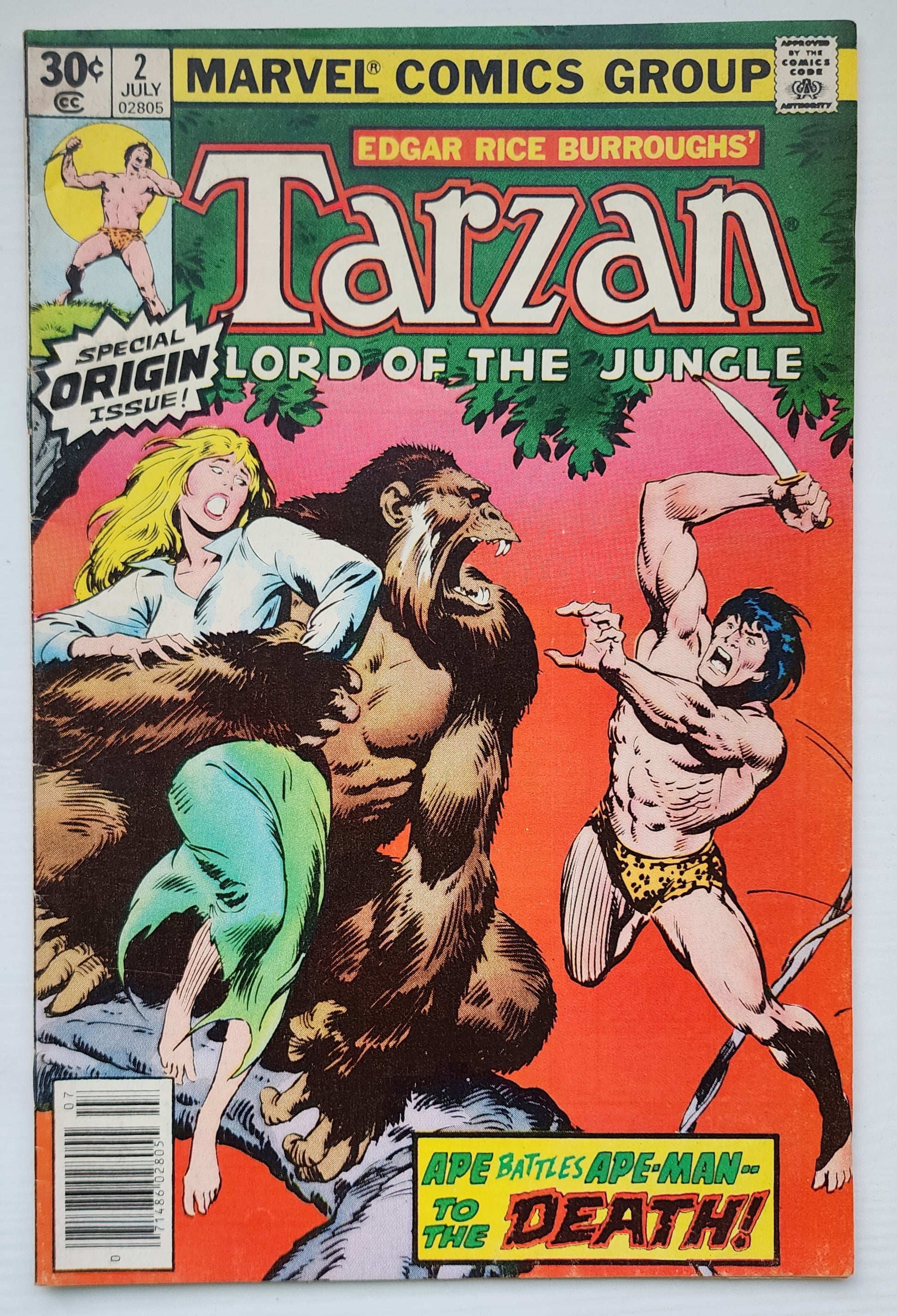 TARZAN #2 1977 Tarzan MARVEL COMICS