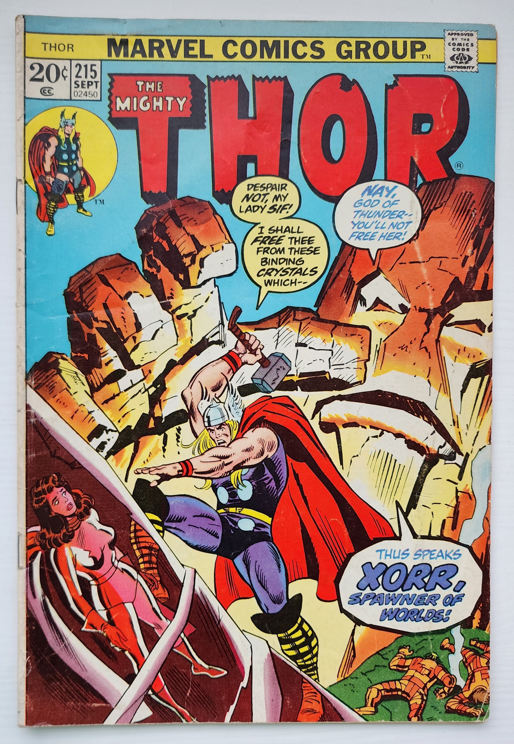 THOR #215 1973 Thor MARVEL COMICS