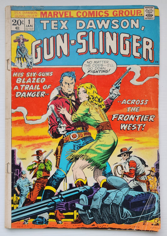TEX DAWSON GUN-SLINGER 1973 MARVEL COMICS