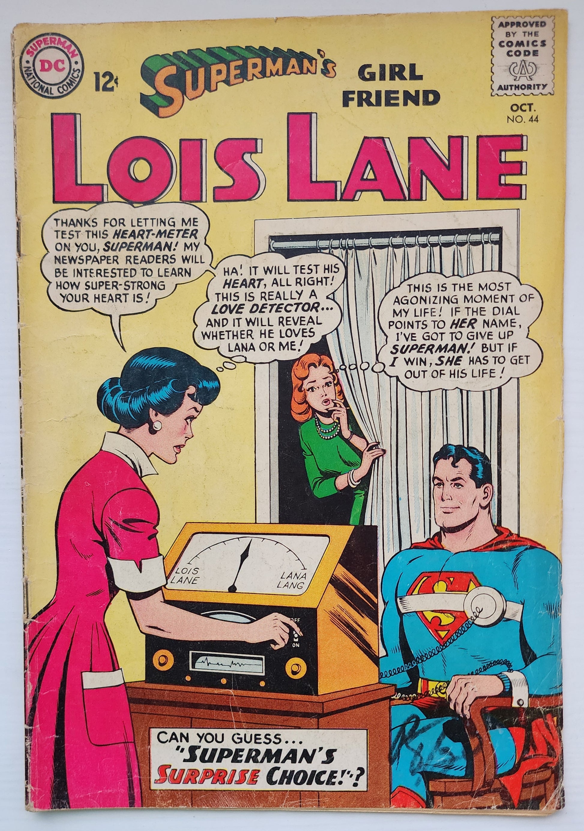 SUPERMANS GIRLFRIEND LOIS LANE #44 1963 Superman DC COMICS