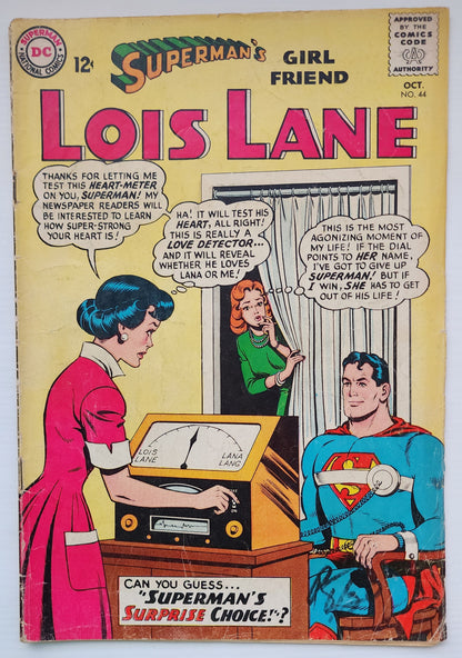 SUPERMANS GIRLFRIEND LOIS LANE #44 1963 Superman DC COMICS