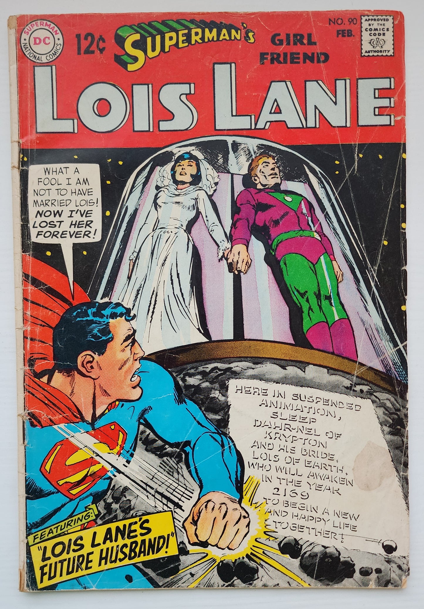 SUPERMANS GIRLFRIEND LOIS LANE #90 1969 Superman DC COMICS
