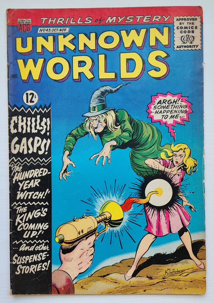 UNKNOWN WORLDS #43 1965 GOLD KEY