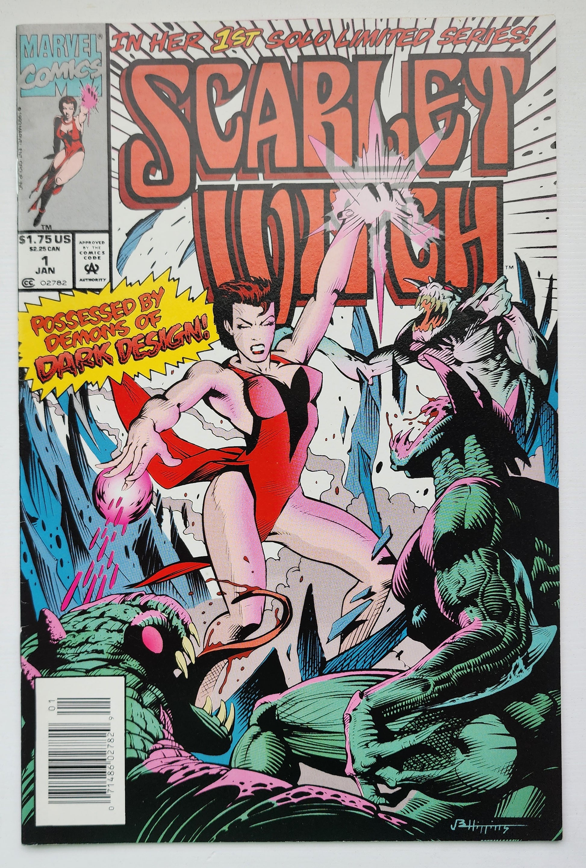 SCARLET WITCH #1 1994 NEWSSTAND Avengers MARVEL COMICS