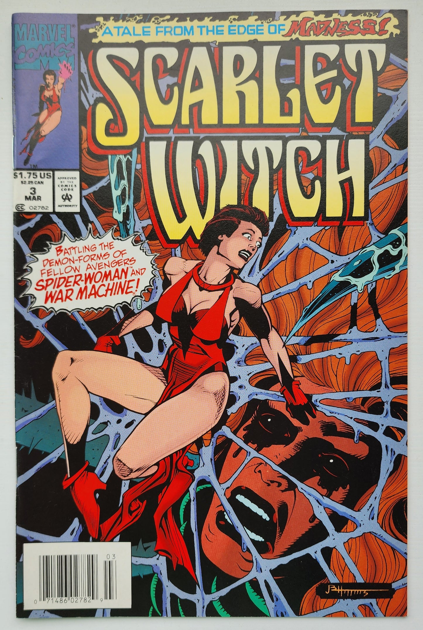 SCARLET WITCH #3 1994 NEWSSTAND Avengers MARVEL COMICS