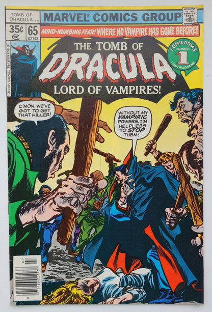 TOMB OF DRACULA #65 1978 Tomb of Dracula MARVEL COMICS