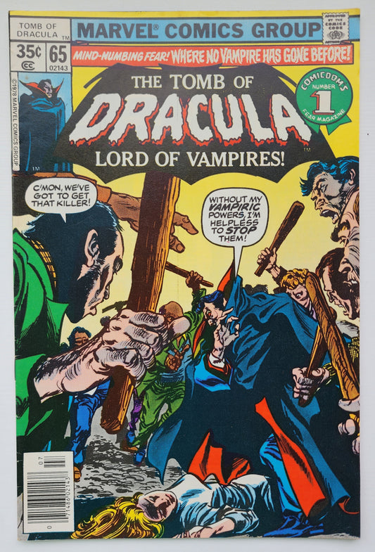 TOMB OF DRACULA #65 1978 Tomb of Dracula MARVEL COMICS