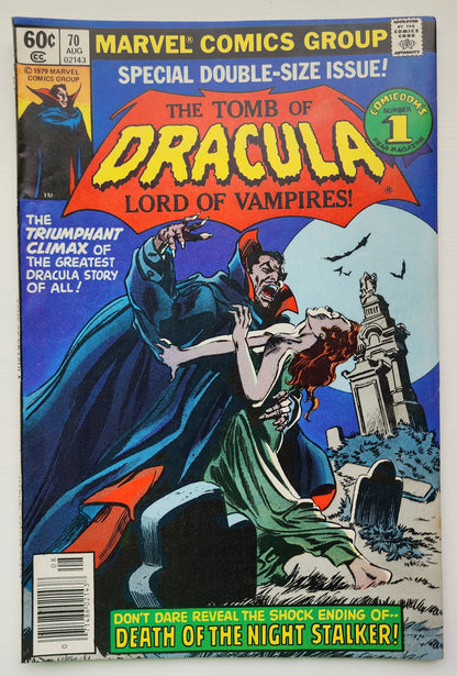 TOMB OF DRACULA #70 1979 Tomb of Dracula MARVEL COMICS