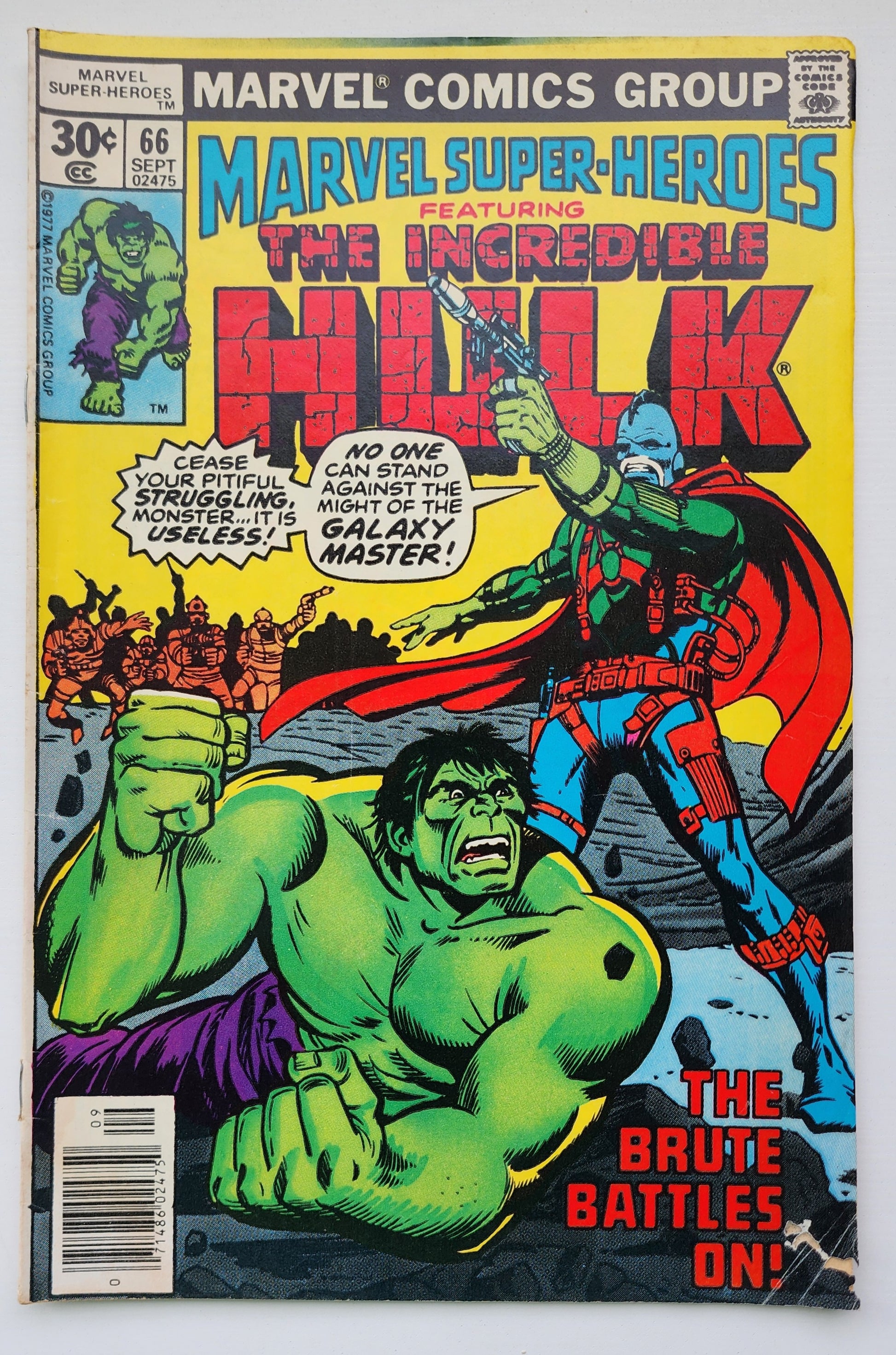 MARVEL SUPER-HEROES #66 FEATURING HULK 1977 Marvel Super-Heroes MARVEL COMICS