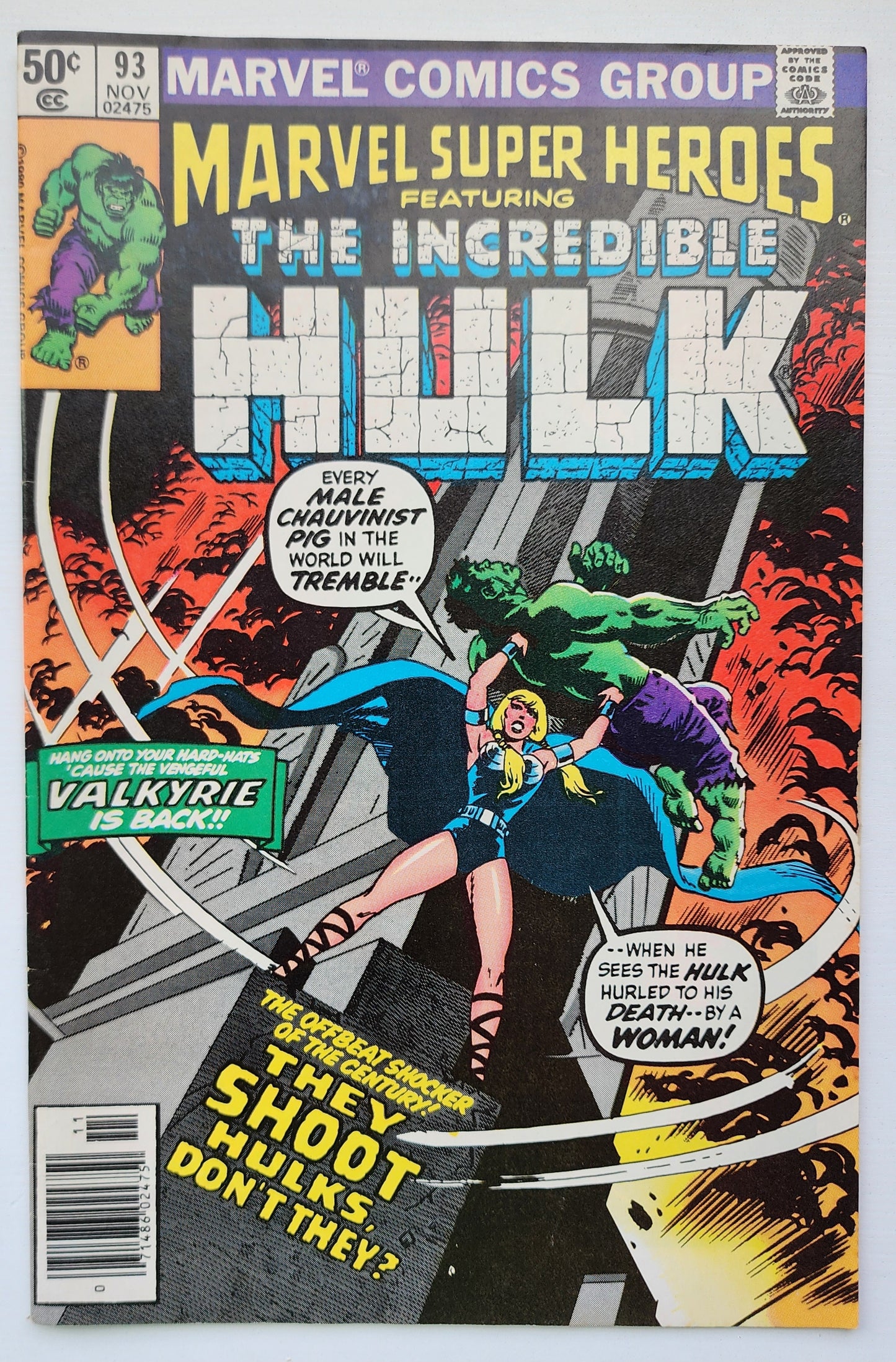 MARVEL SUPER-HEROES #93 FEATURING HULK 1980 NEWSSTAND Marvel Super-Heroes MARVEL COMICS