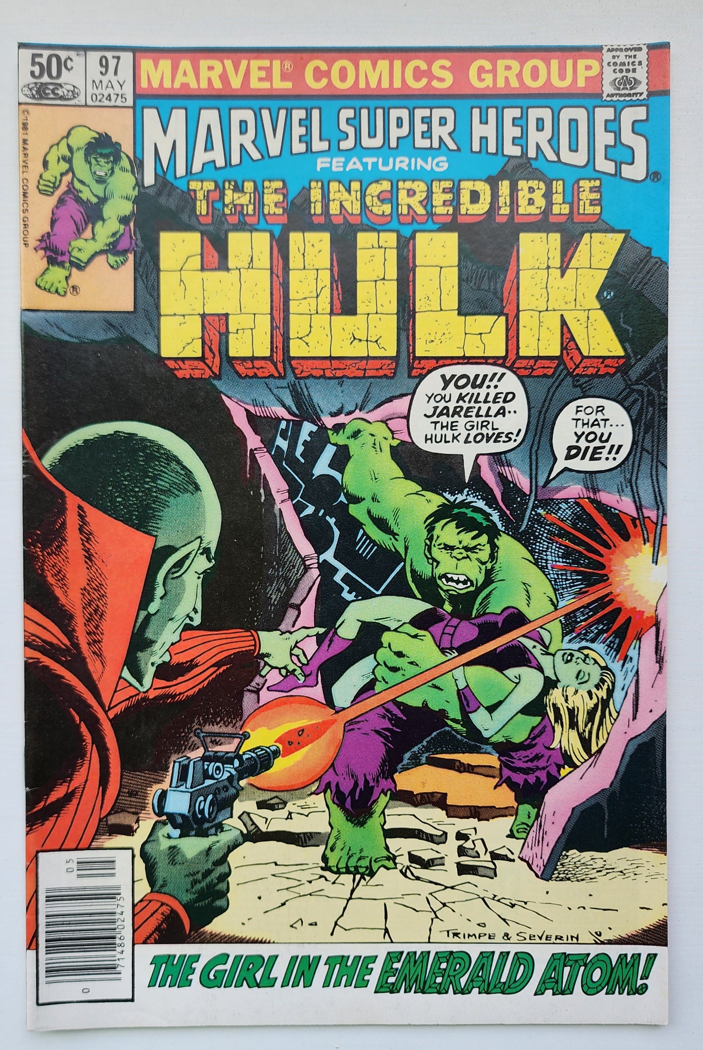 MARVEL SUPER-HEROES #97 FEATURING HULK 1980 NEWSSTAND Marvel Super-Heroes MARVEL COMICS