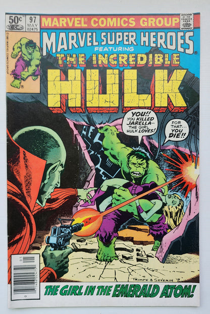 MARVEL SUPER-HEROES #97 FEATURING HULK 1980 NEWSSTAND Marvel Super-Heroes MARVEL COMICS