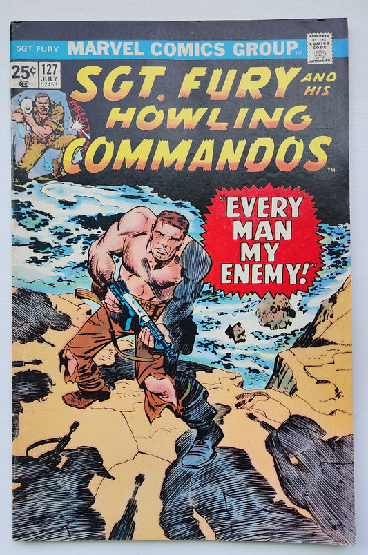 SGT FURY AND HIS HOWLING COMMANDOS #127 1975 Sgt Fury MARVEL COMICS