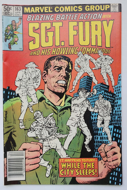 SGT FURY AND HIS HOWLING COMMANDOS #163 1979 Sgt Fury MARVEL COMICS