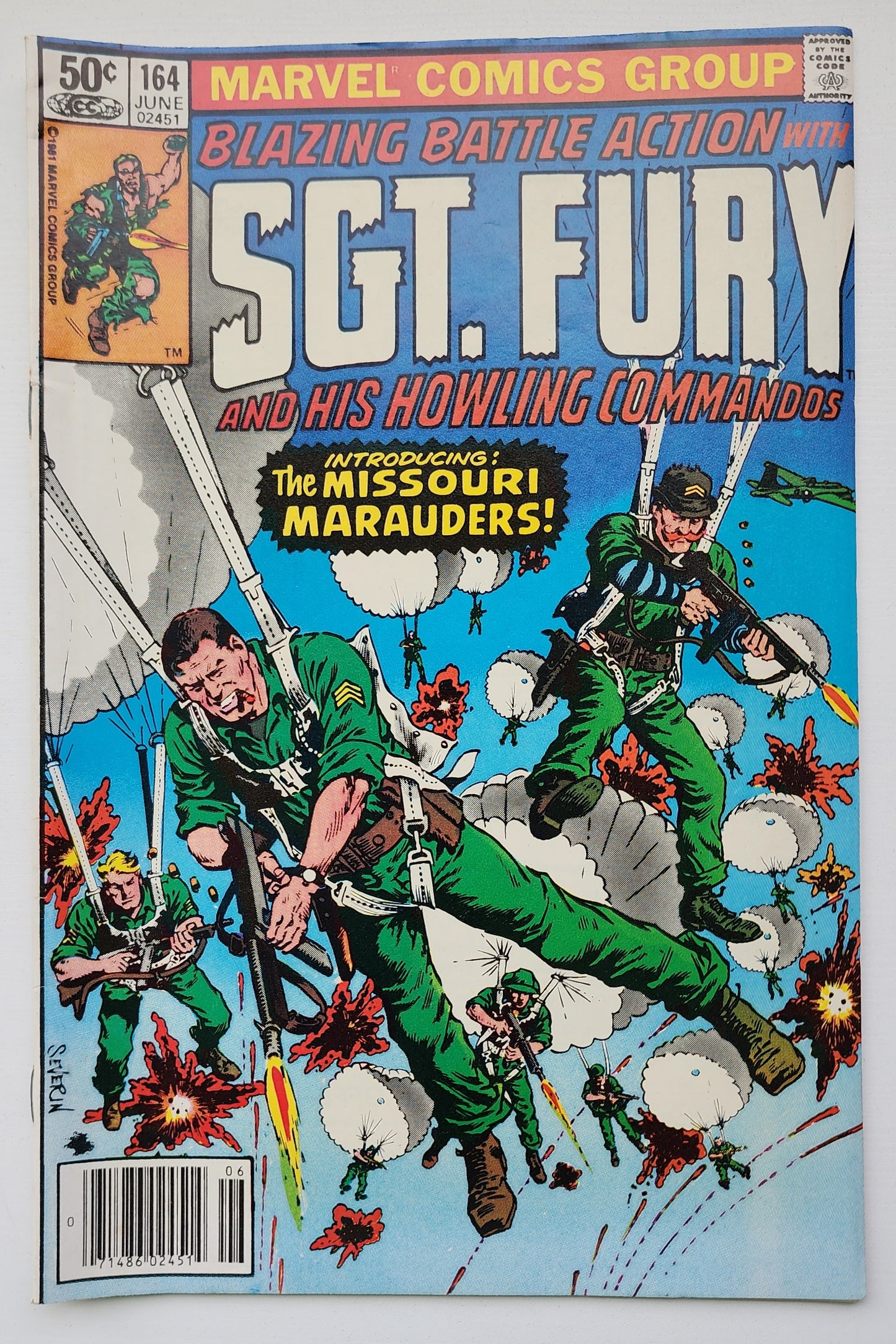 SGT FURY AND HIS HOWLING COMMANDOS #164 1981 NEWSSTAND Sgt Fury MARVEL COMICS
