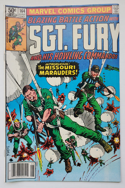 SGT FURY AND HIS HOWLING COMMANDOS #164 1981 NEWSSTAND Sgt Fury MARVEL COMICS