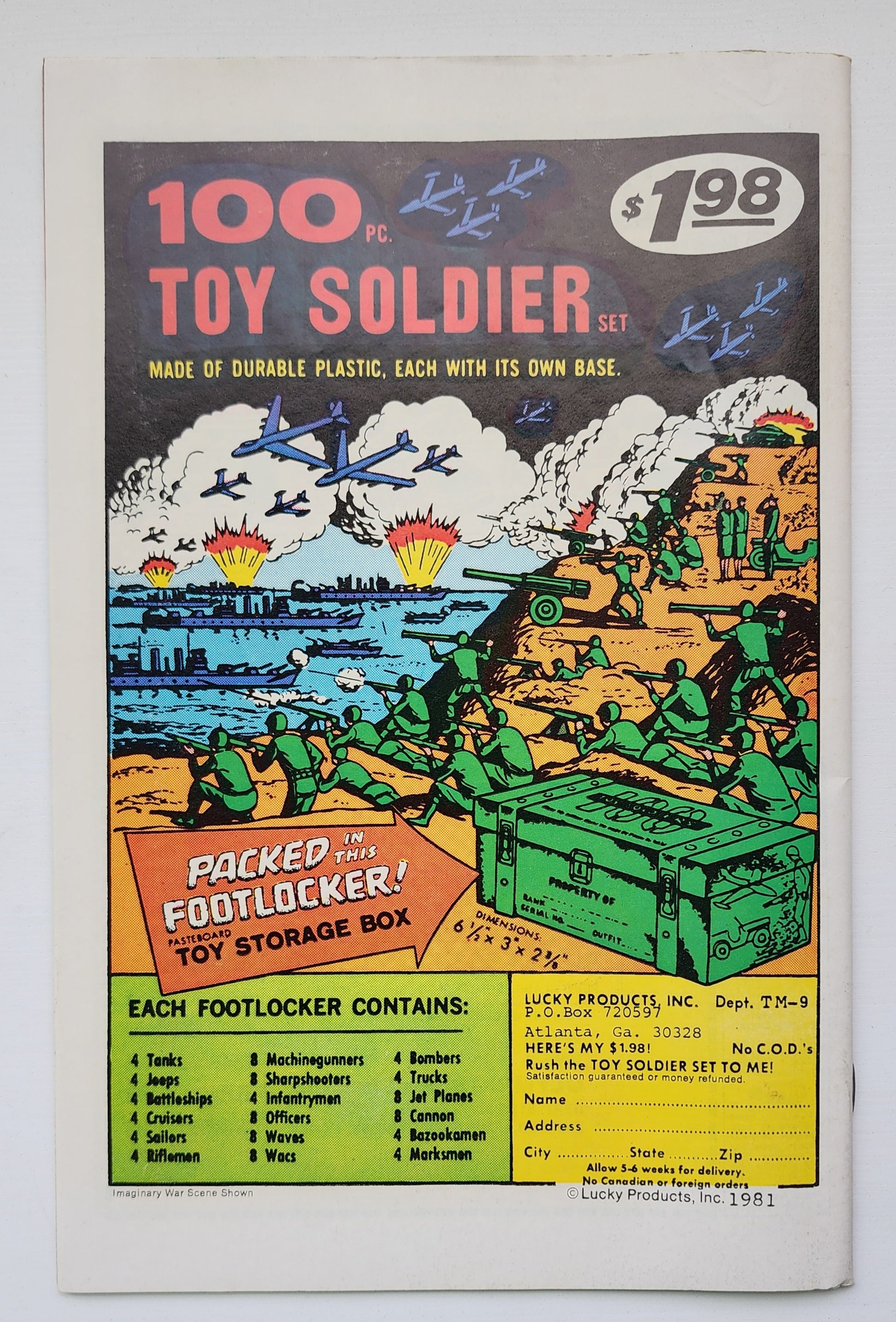 SGT FURY AND HIS HOWLING COMMANDOS #164 1981 NEWSSTAND Sgt Fury MARVEL COMICS