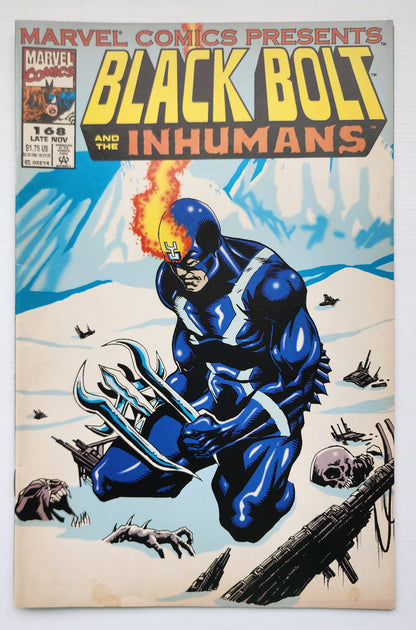 MARVEL COMICS PRESENTS #168 BLACK BOLT INHUMANS 1988 MARVEL COMICS