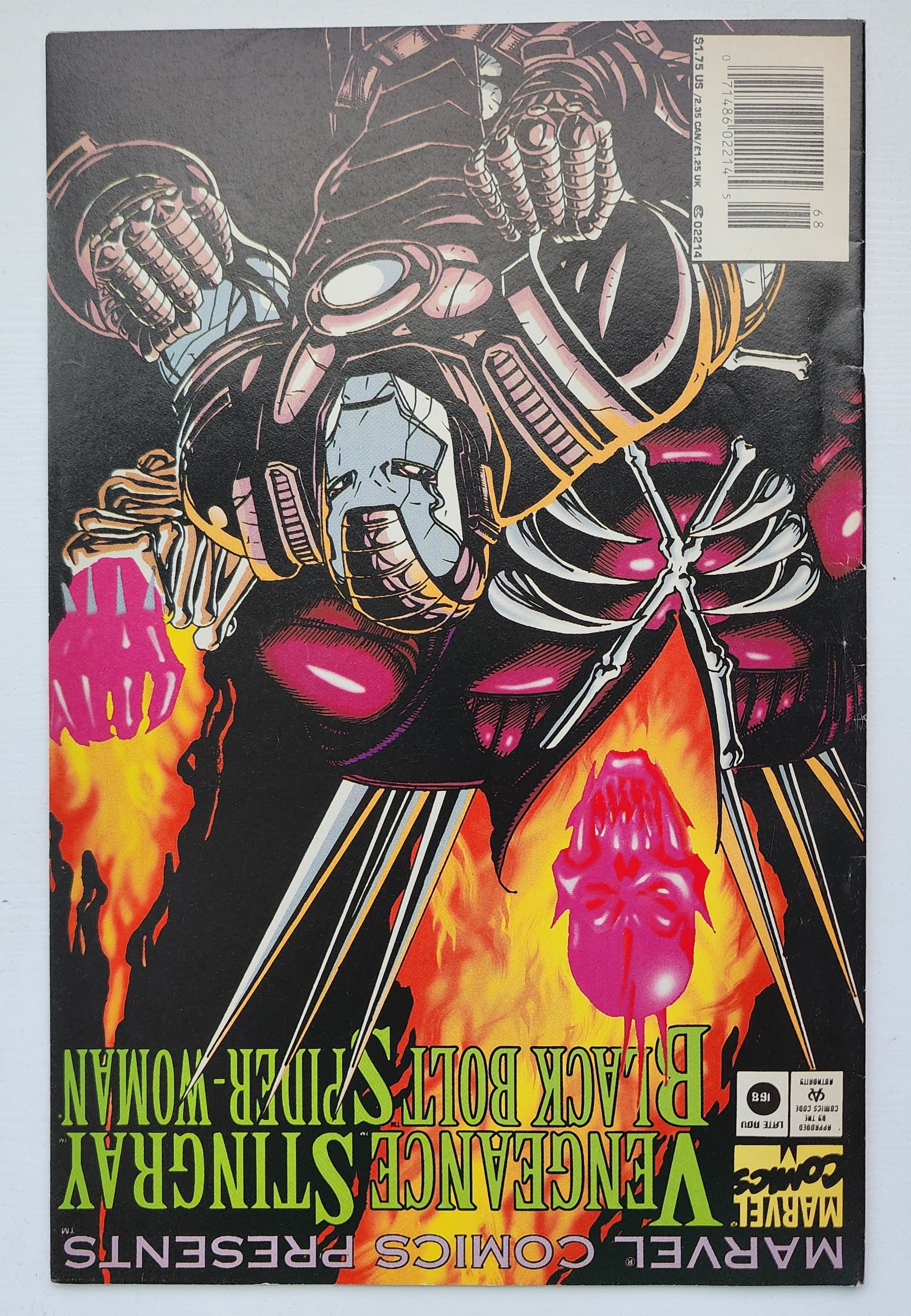 MARVEL COMICS PRESENTS #168 BLACK BOLT INHUMANS 1988 MARVEL COMICS