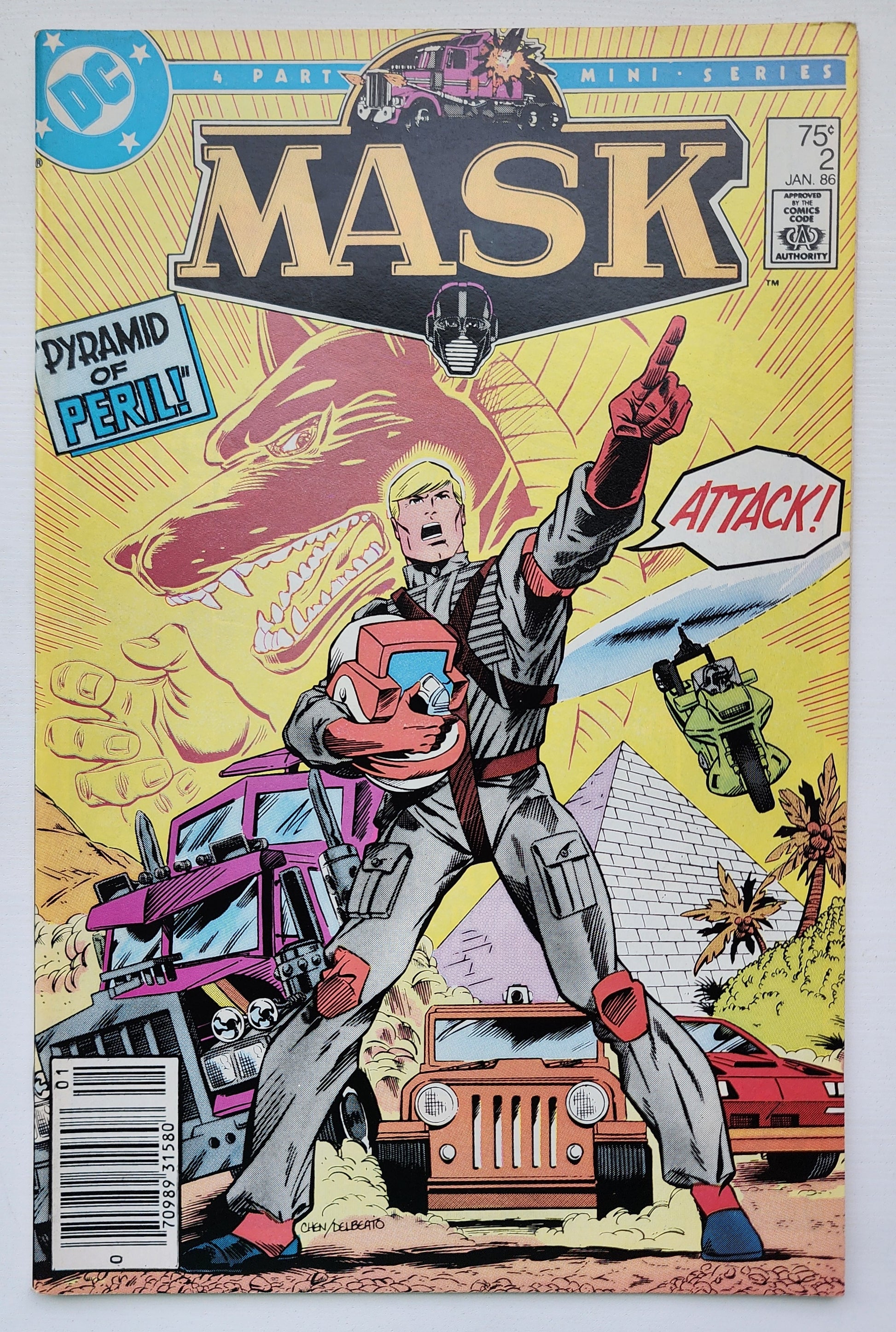 MASK #2 1986 NEWSSTAND MARVEL COMICS