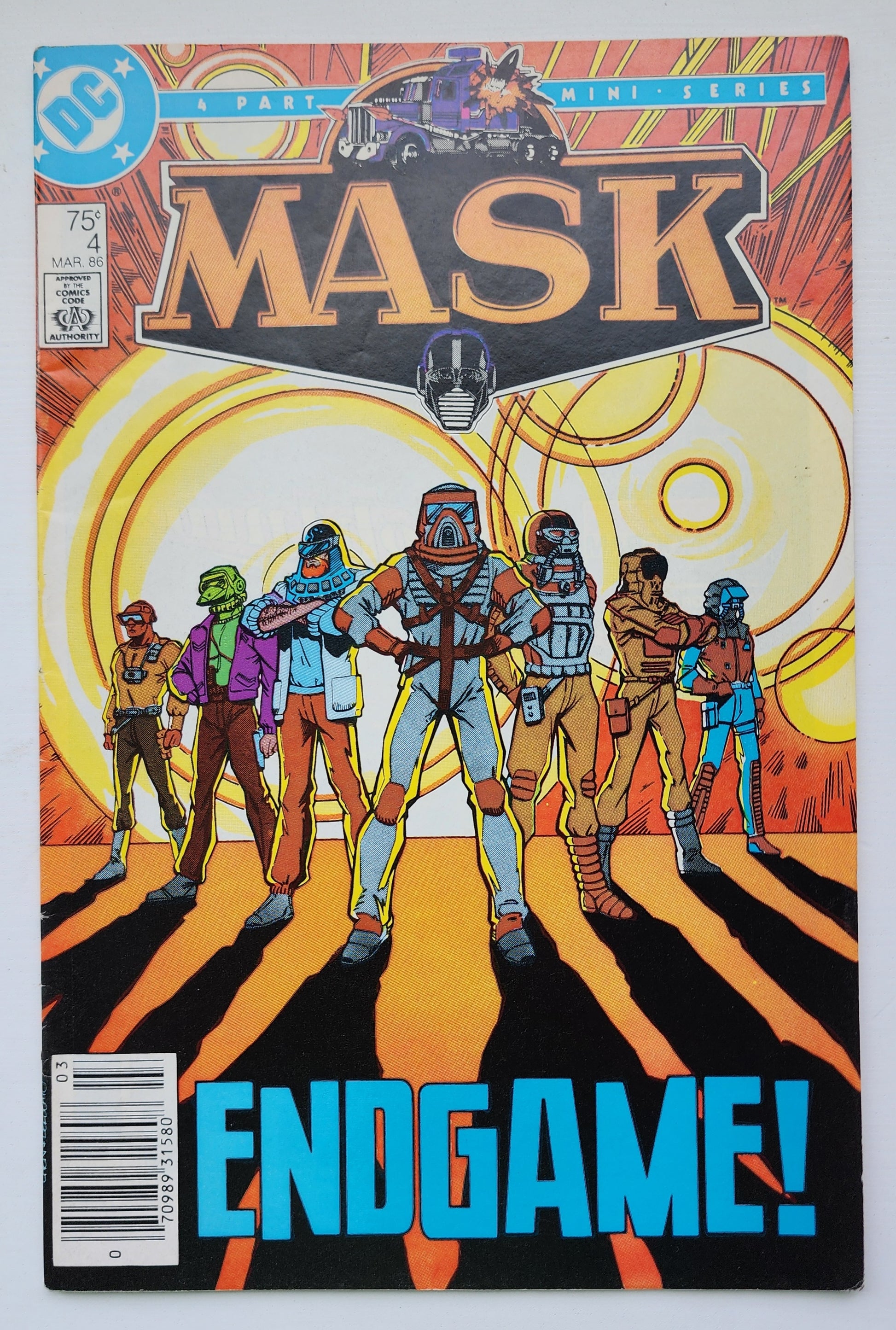 MASK #4 1986 NEWSSTAND MARVEL COMICS