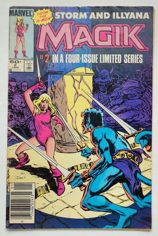 MAGIK ILLYANA AND STORM #2 1983 NEWSSTAND MARVEL COMICS