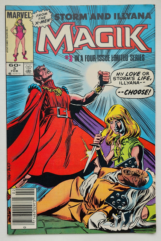 MAGIK ILLYANA AND STORM #3 1983 NEWSSTAND MARVEL COMICS