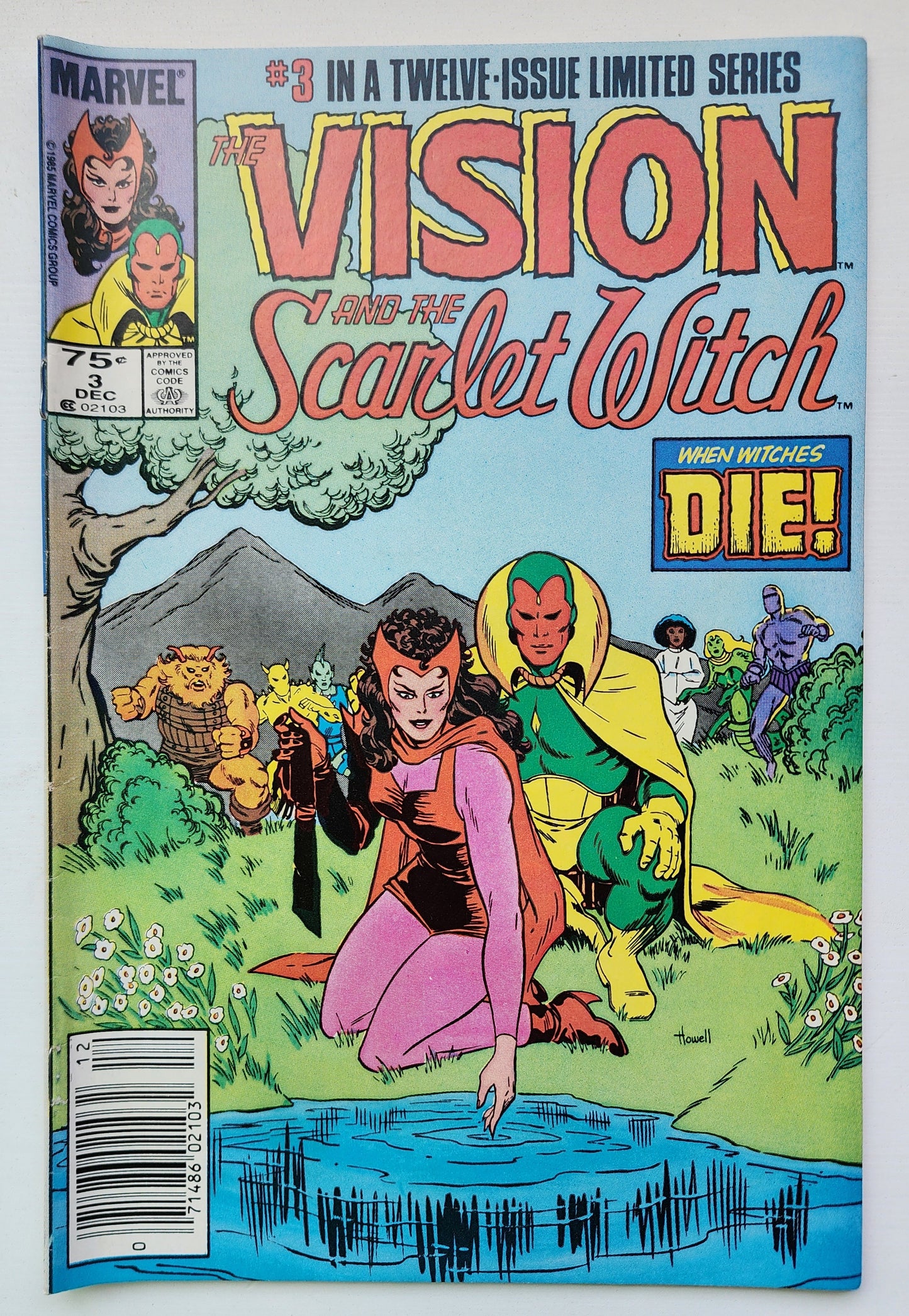 VISION AND SCARLET WITCH #3 1985 NEWSSTAND MARVEL COMICS