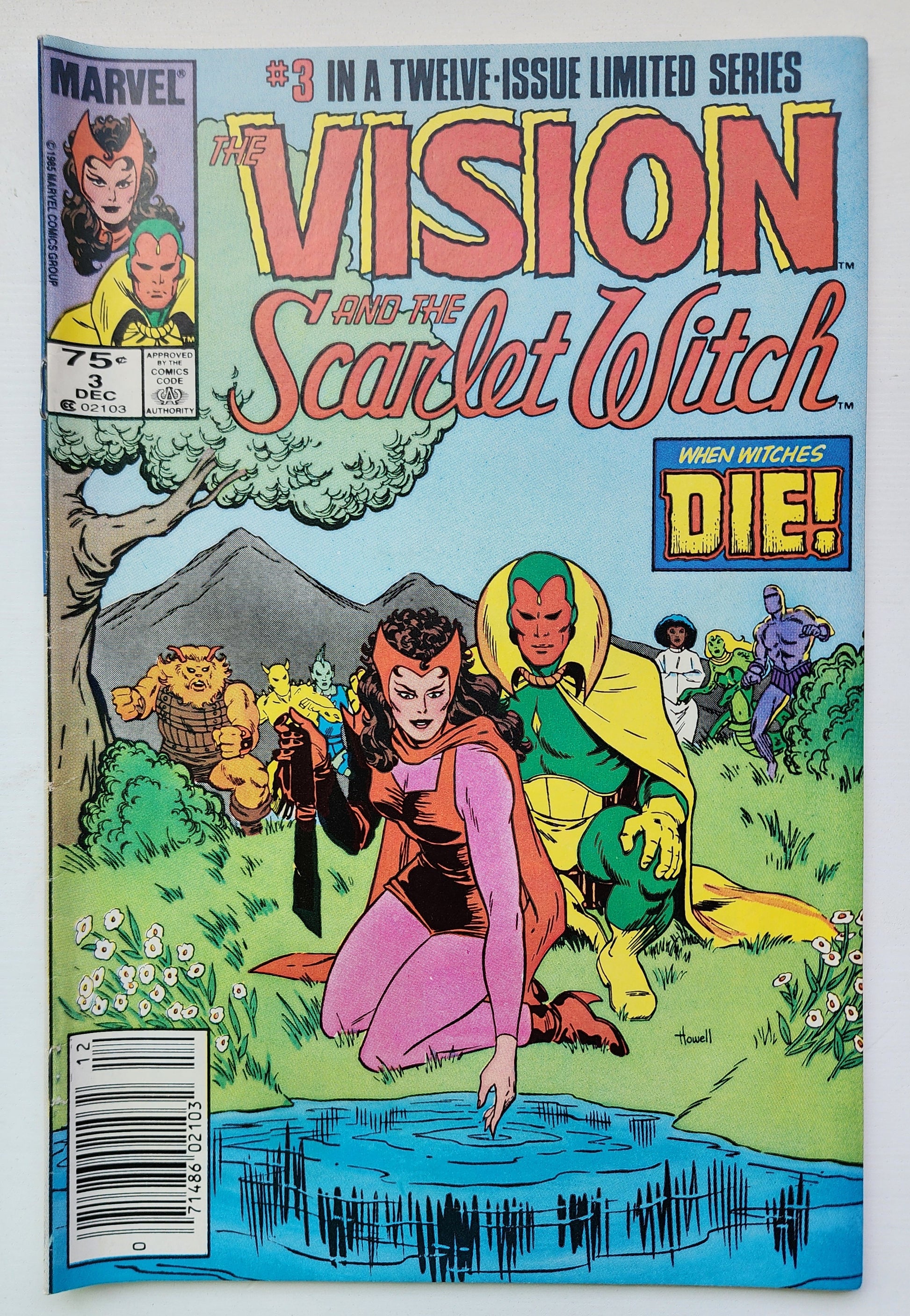 VISION AND SCARLET WITCH #3 1985 NEWSSTAND MARVEL COMICS