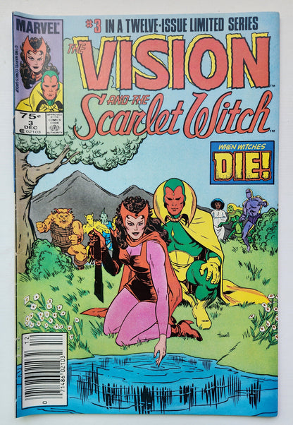 VISION AND SCARLET WITCH #3 1985 NEWSSTAND MARVEL COMICS